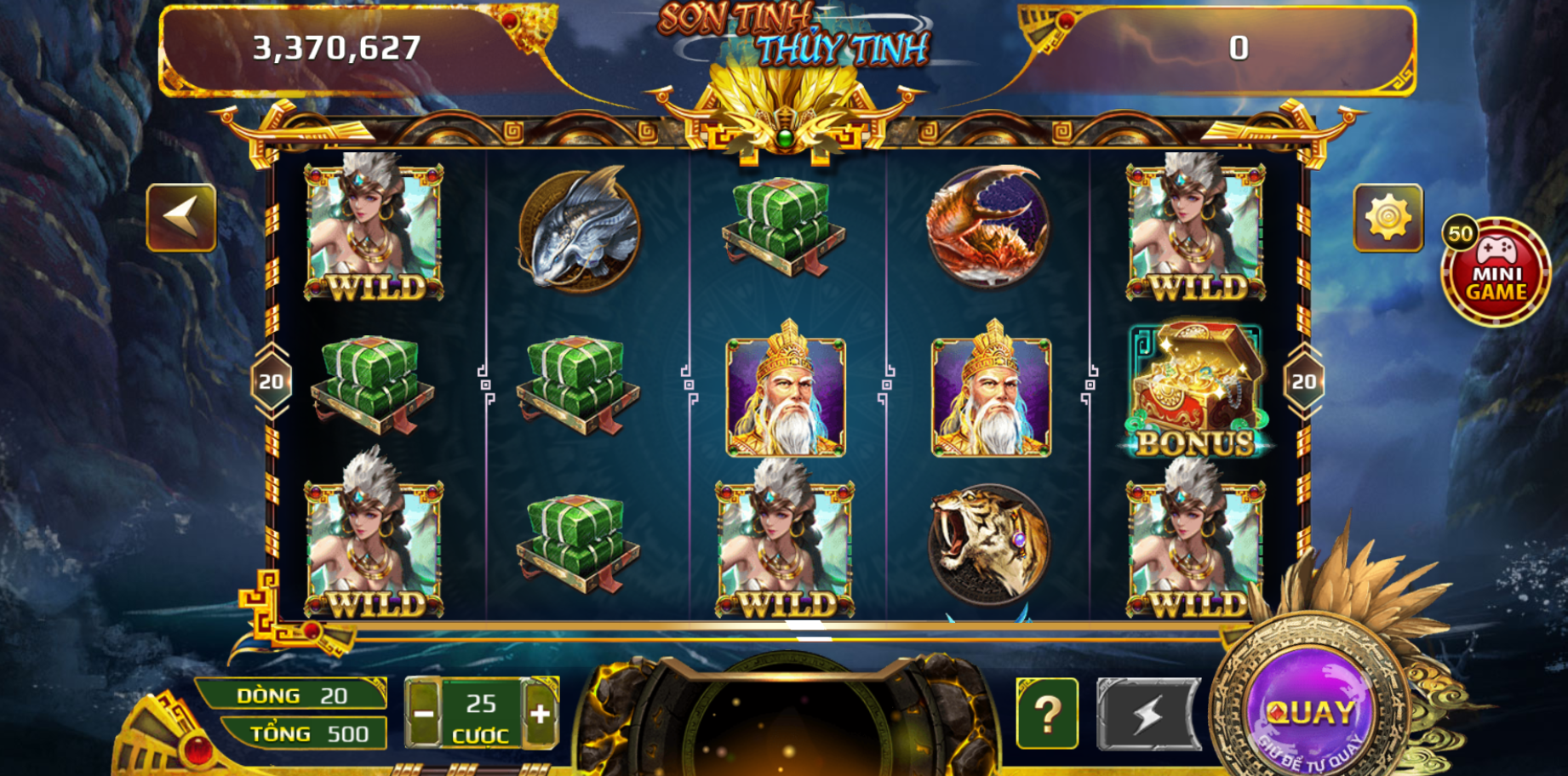biểu tượng sơn tinh thủy tinh 