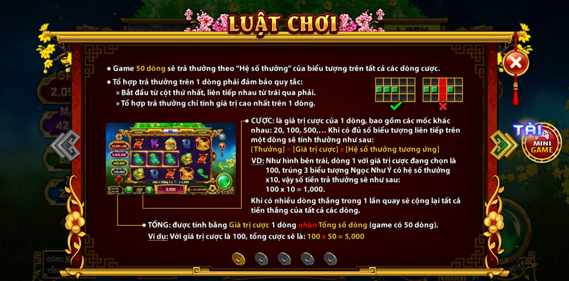 luật chơi cung hỷ phát tài 