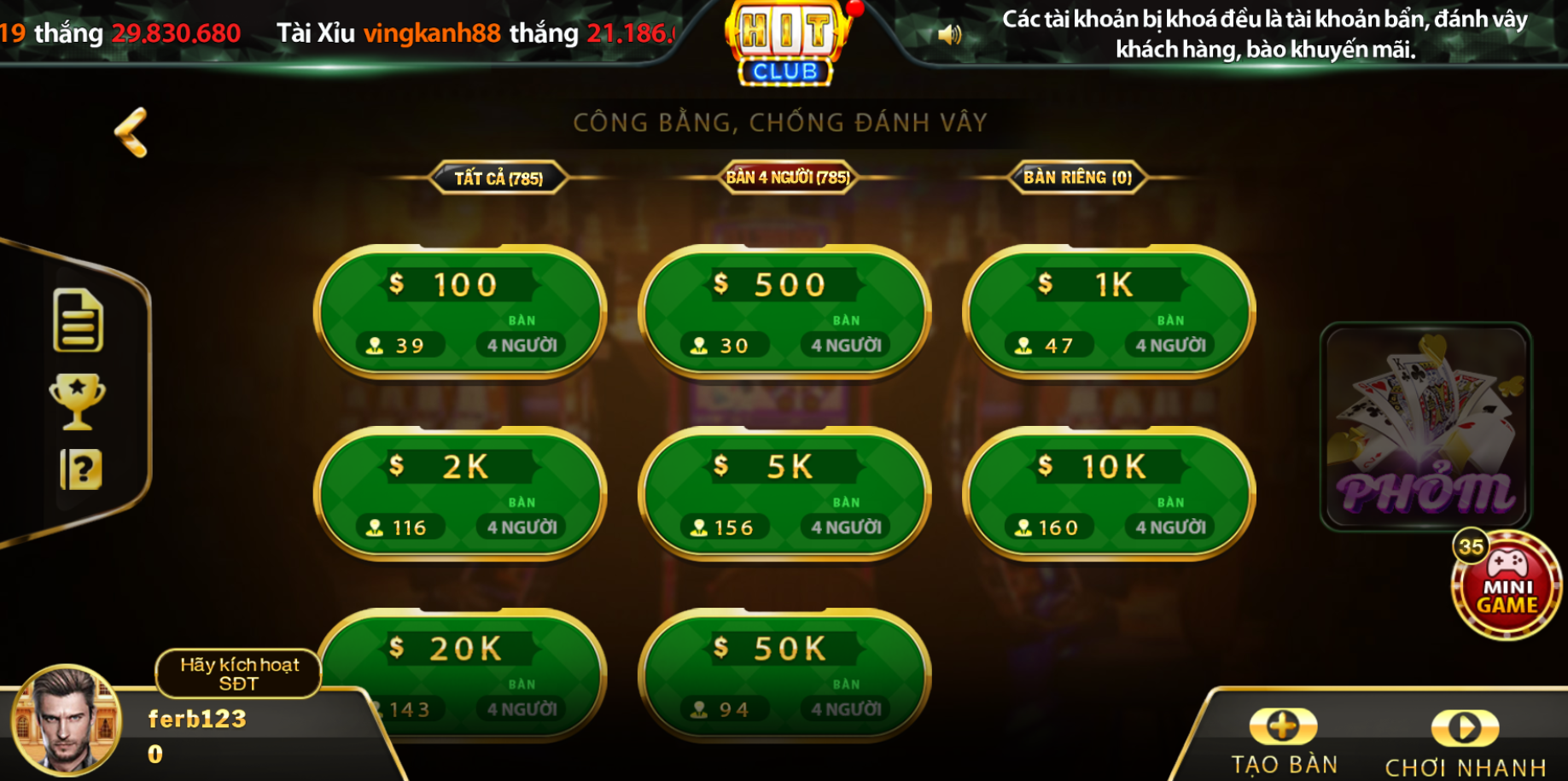 game bài phỏm