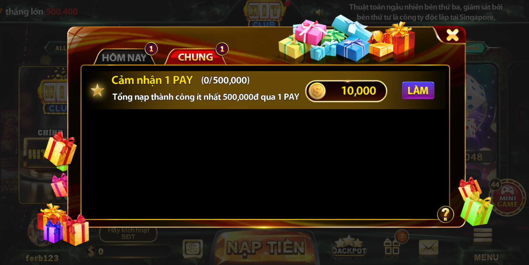 khuyến mãi hit club